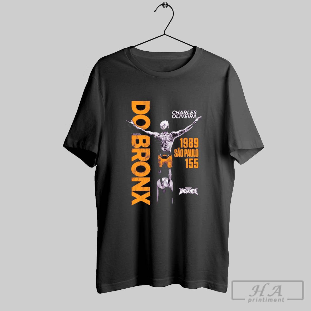 Official Stats Do Bronx Charles Oliveira 1989 Sao - Adult & Kids T-Shirts, Sweatshirts & Hoodies apparel design preview 1