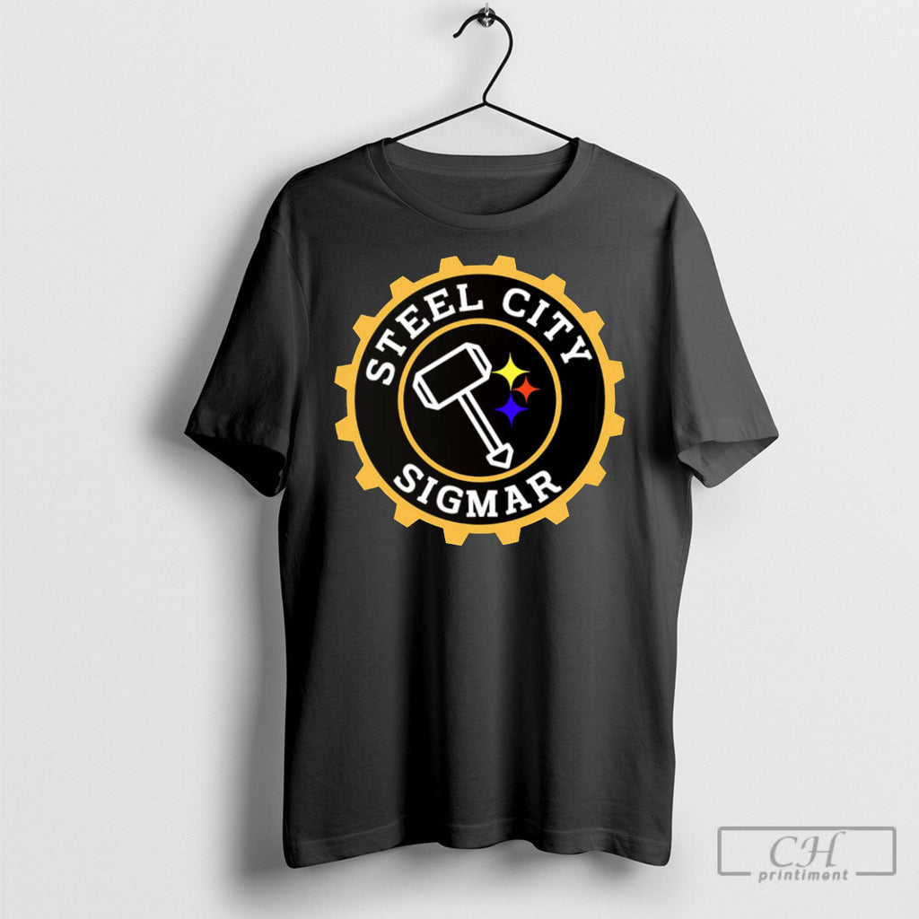 Official Steel City Sigmar - Adult & Kids T-Shirts, Sweatshirts & Hoodies apparel design preview 1