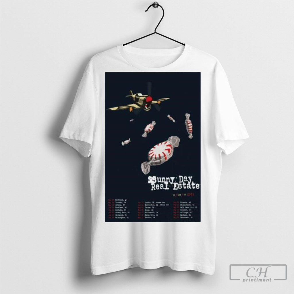 Official Sunny Day Real Estate Us Can Uk 2025 Poster - Adult & Kids T-Shirts, Sweatshirts & Hoodies apparel design preview 1