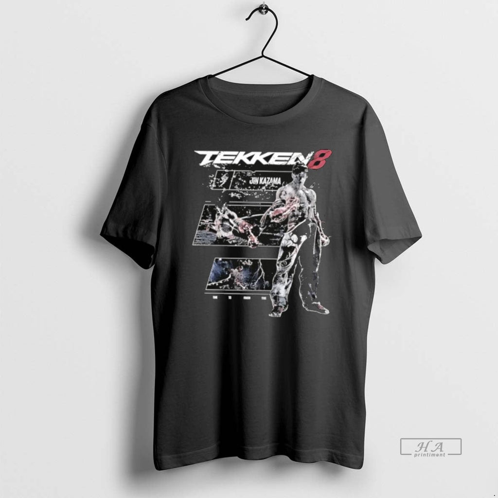 Official Tekken 8 Jin Kazama Retro - Adult & Kids T-Shirts, Sweatshirts & Hoodies apparel design preview 1