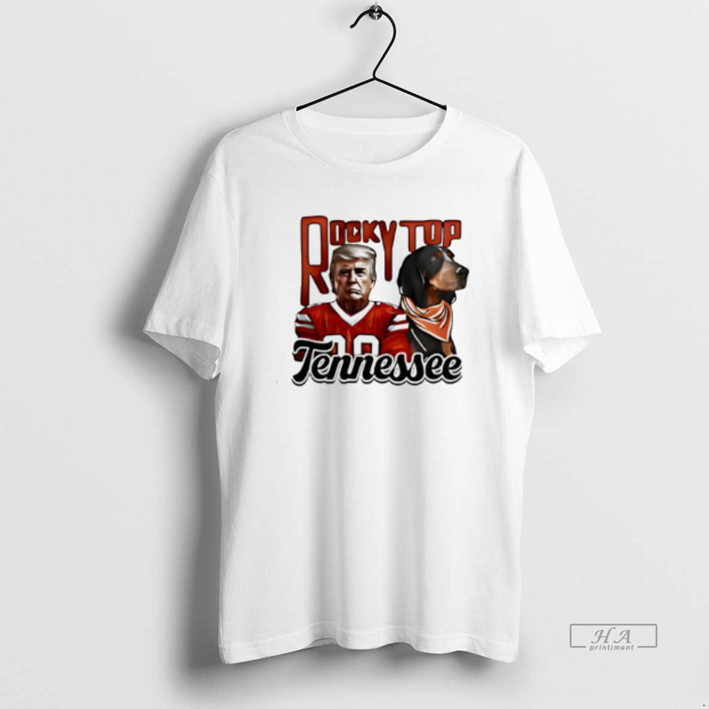 Official Tennessee Volunteers Rocky Top Donald Trump - Adult & Kids T-Shirts, Sweatshirts & Hoodies apparel design preview 1