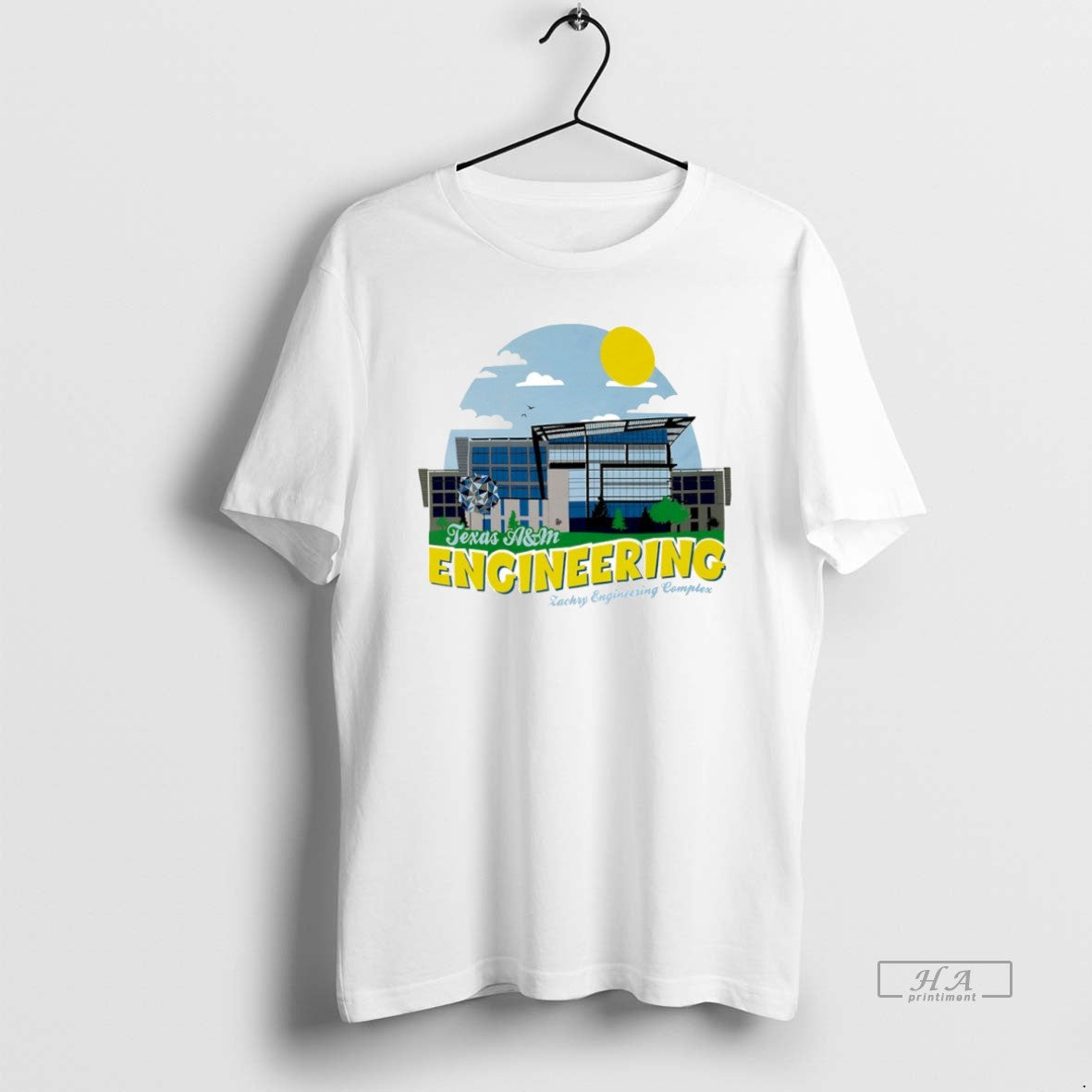 Official Texas M Aggies Engineering Zachry Complex - Adult & Kids T-Shirts, Sweatshirts & Hoodies apparel design preview 1