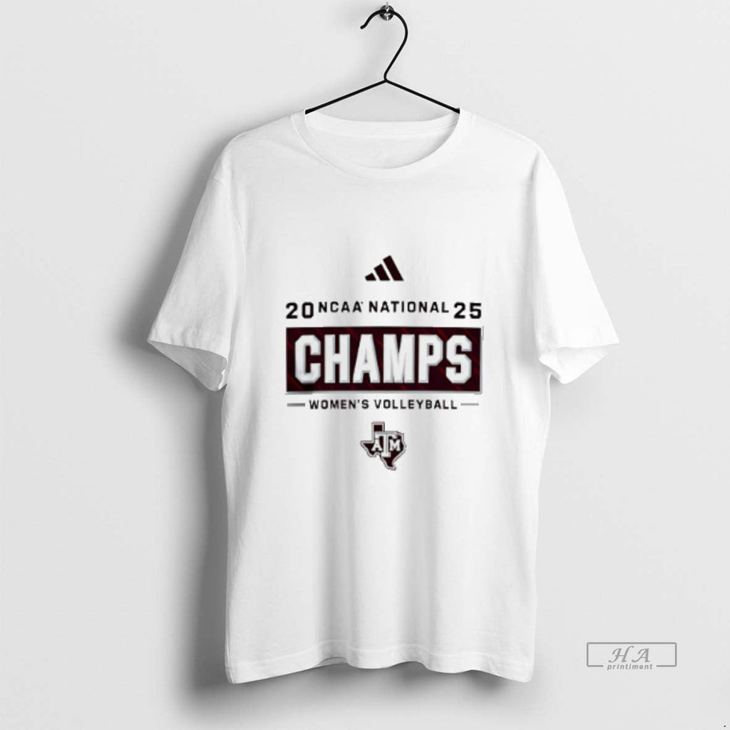 Official Texas Am Aggies 2025 Volleyball National - Adult & Kids T-Shirts, Sweatshirts & Hoodies apparel design preview 1