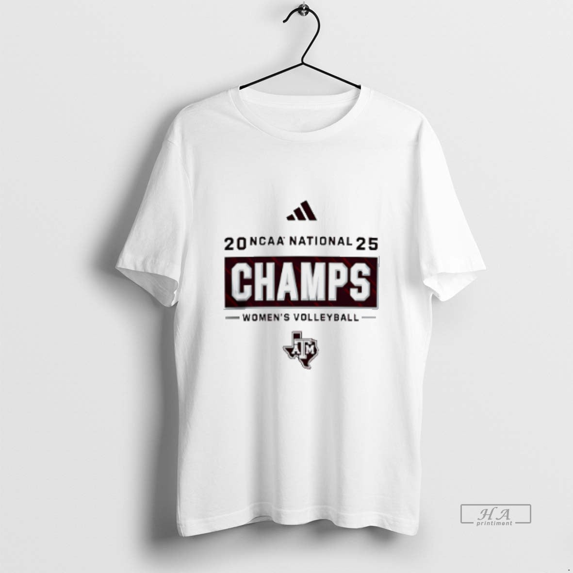 Official Texas Am Aggies 2025 Volleyball National - Adult & Kids T-Shirts, Sweatshirts & Hoodies apparel design preview 1