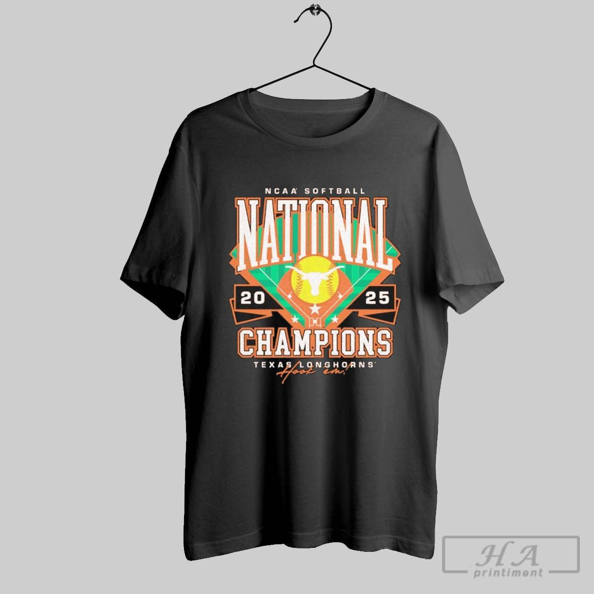 Official Texas Longhorns 2025 Ncaa Softball Womens - Adult & Kids T-Shirts, Sweatshirts & Hoodies apparel design preview 1