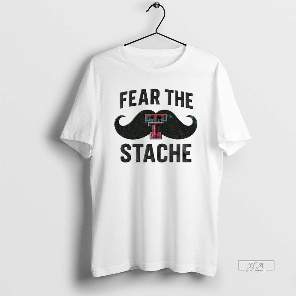 Official Texas Tech Red Raiders Fear Stache Game Day - Adult & Kids T-Shirts, Sweatshirts & Hoodies apparel design preview 1