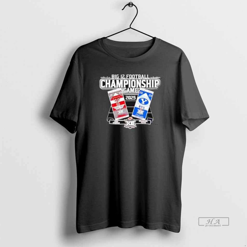 Official Texas Tech Vs Byu Big 12 2025 Football - Adult & Kids T-Shirts, Sweatshirts & Hoodies apparel design preview 1