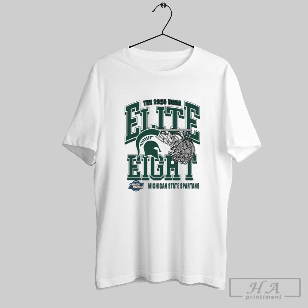 Official The 2025 Ncaa Elite Eight Michigan State - Adult & Kids T-Shirts, Sweatshirts & Hoodies apparel design preview 1