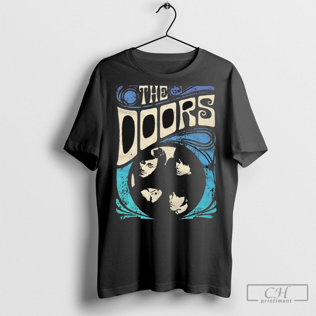 Official The Doors Psychedelic Blue - Adult & Kids T-Shirts, Sweatshirts & Hoodies apparel design preview 1