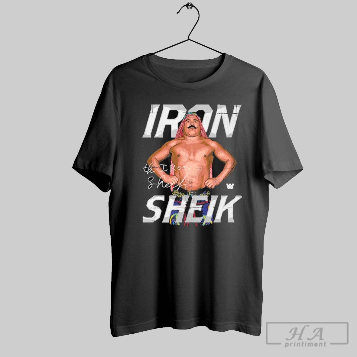 Official The Iron Sheik 500 Level - Adult & Kids T-Shirts, Sweatshirts & Hoodies apparel design preview 1