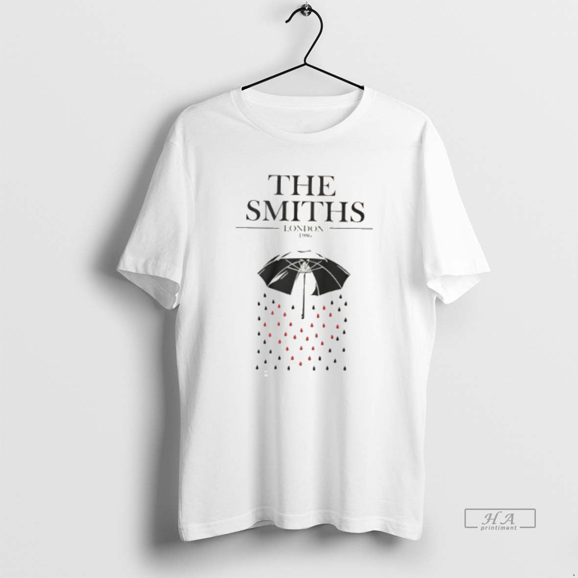 Official The Smiths London 1986 Umbrella Draw - Adult & Kids T-Shirts, Sweatshirts & Hoodies apparel design preview 1