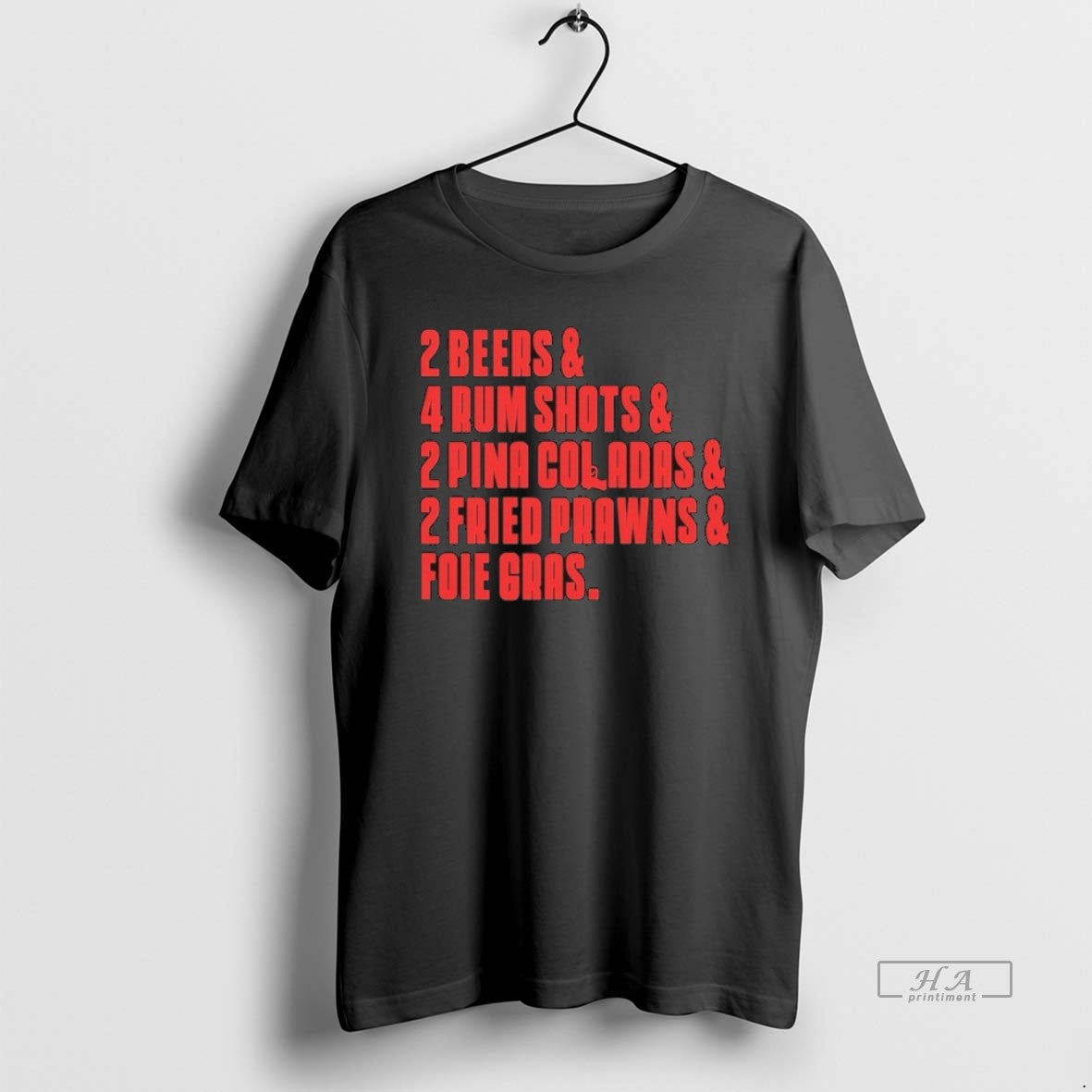 Official Sopranos 2 Beers 4 Rum Shots Pina Coladas - Adult & Kids T-Shirts, Sweatshirts & Hoodies apparel design preview 1