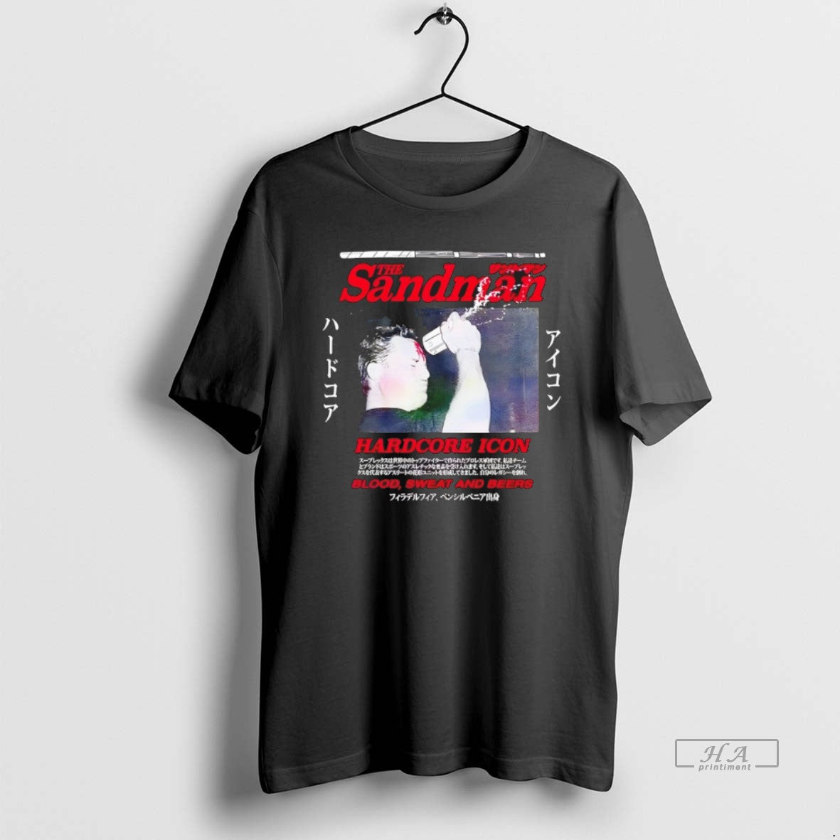 Official The Sandman Hardcore Icon Blood Sweat And - Adult & Kids T-Shirts, Sweatshirts & Hoodies apparel design preview 1