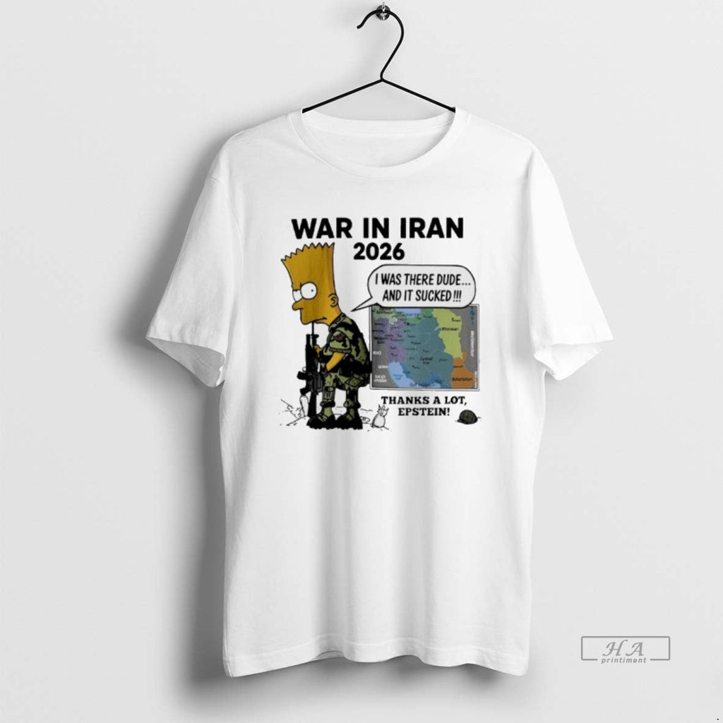 Official Thompsons War In Iran 2026 Thanks A Lot - Adult & Kids T-Shirts, Sweatshirts & Hoodies apparel design preview 1