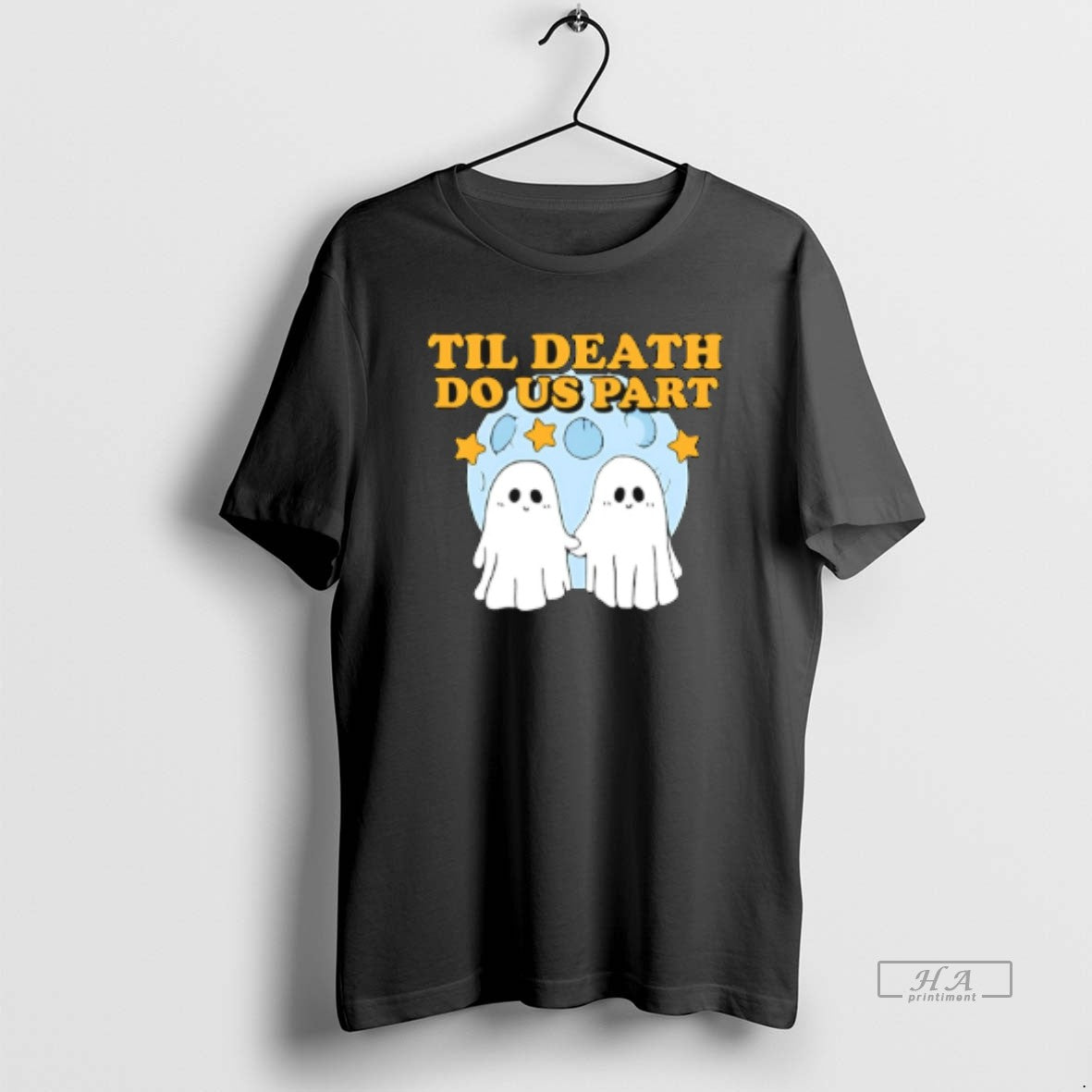 Official Til Death Do Us Party Ghost - Adult & Kids T-Shirts, Sweatshirts & Hoodies apparel design preview 1