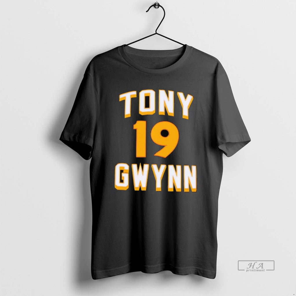 Official Tony Gwynn San Diego Padres Number 19 - Adult & Kids T-Shirts, Sweatshirts & Hoodies apparel design preview 1