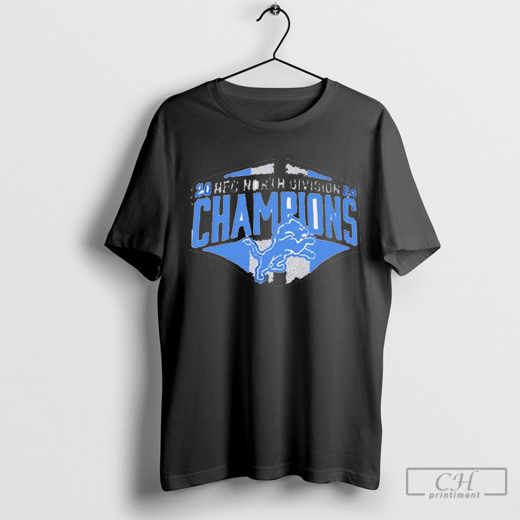 Official Top Detroit Lions 2024 Nfc North Division - Adult & Kids T-Shirts, Sweatshirts & Hoodies apparel design preview 1