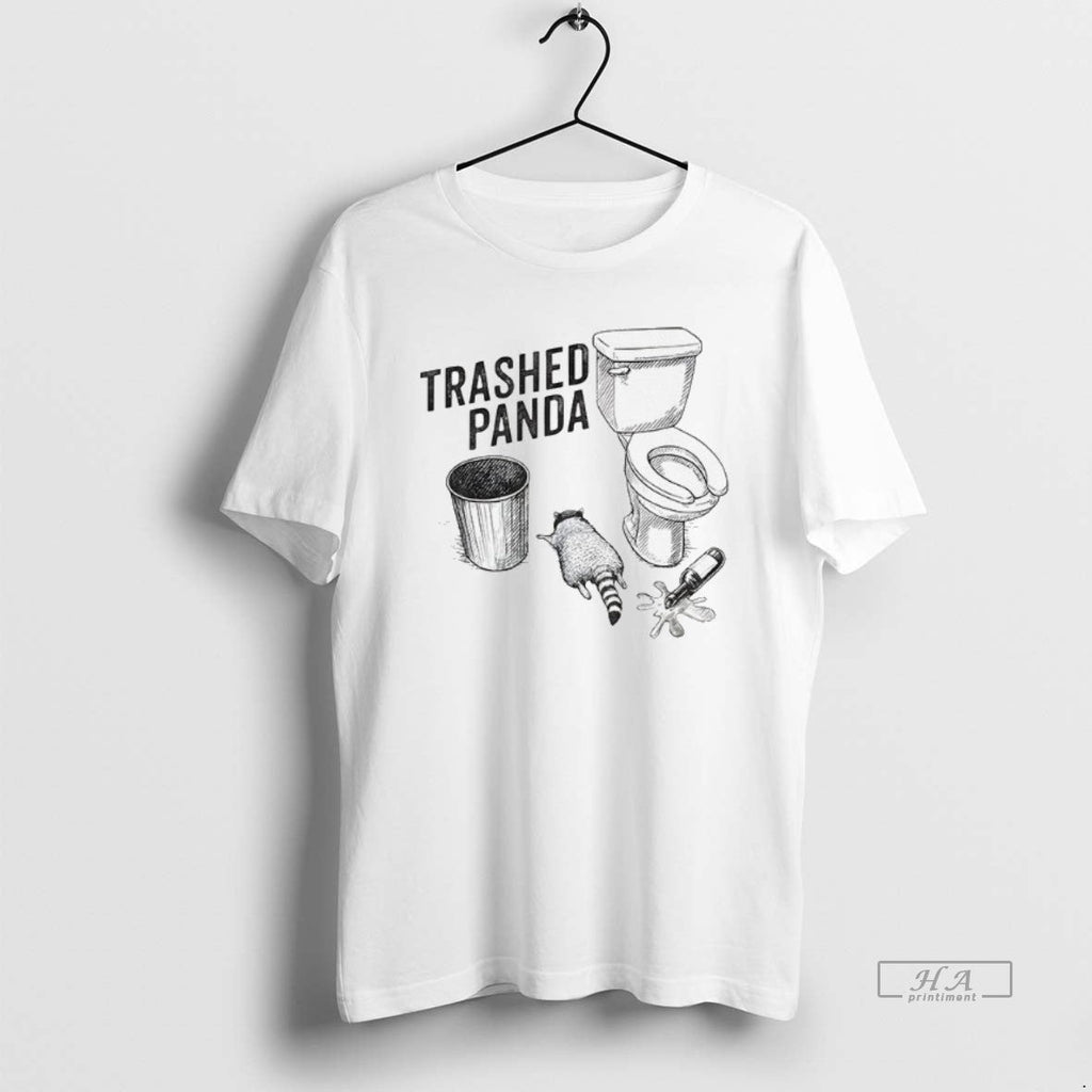 Official Trashed Panda Funny Drunk Racoon - Adult & Kids T-Shirts, Sweatshirts & Hoodies apparel design preview 1