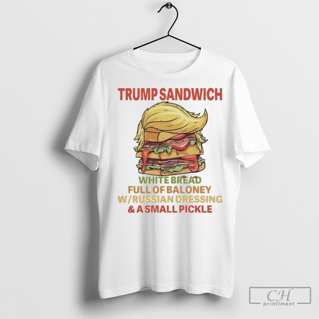 Official Trump Sandwich White Bread Full Of Baloney - Adult & Kids T-Shirts, Sweatshirts & Hoodies apparel design preview 1