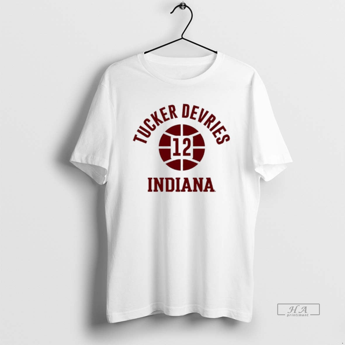 Official Tucker Devries Name Number Ball Indiana - Adult & Kids T-Shirts, Sweatshirts & Hoodies apparel design preview 1