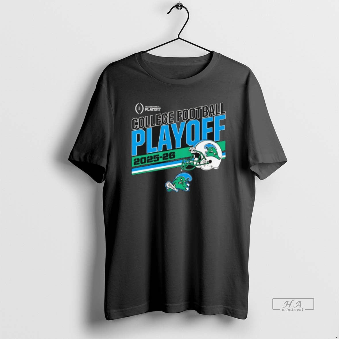 Official Tulane Green Wave 2025 2026 College Football - Adult & Kids T-Shirts, Sweatshirts & Hoodies apparel design preview 1