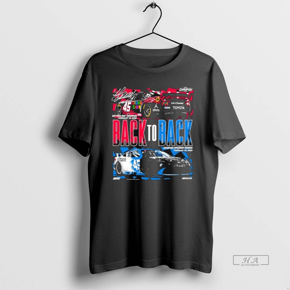 Official Tyler Reddick Classic Ink Back To Echopark - Adult & Kids T-Shirts, Sweatshirts & Hoodies apparel design preview 1