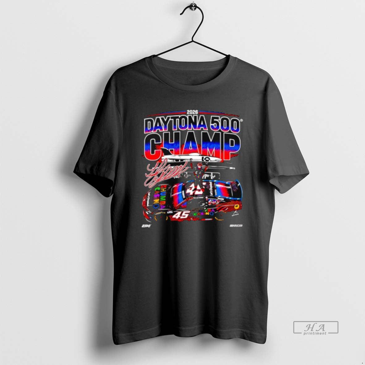 Official Tyler Reddick At 2026 Daytona 500 23xi - Adult & Kids T-Shirts, Sweatshirts & Hoodies apparel design preview 1