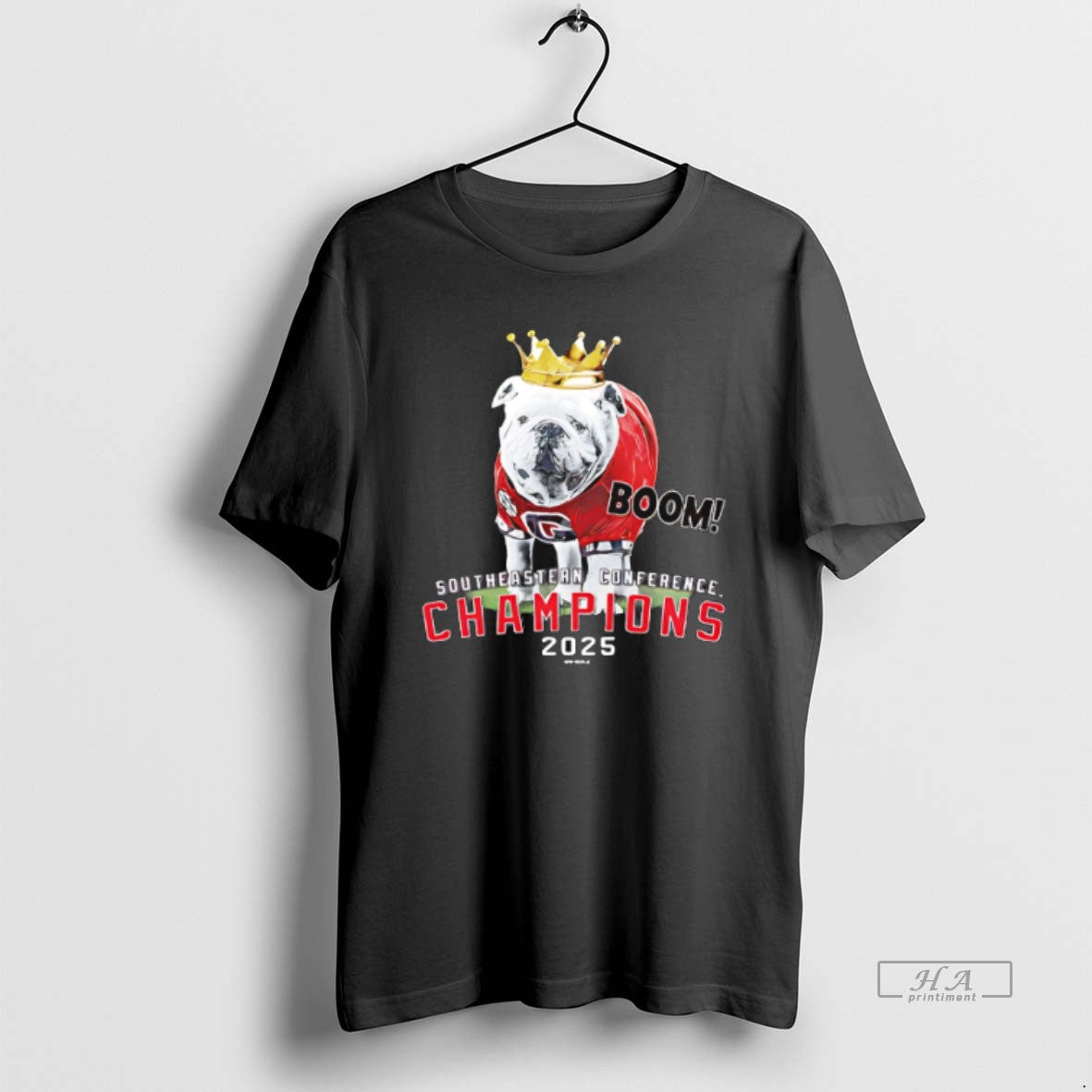 Official Uga 2025 Sec Champions Mascot Crown - Adult & Kids T-Shirts, Sweatshirts & Hoodies apparel design preview 1