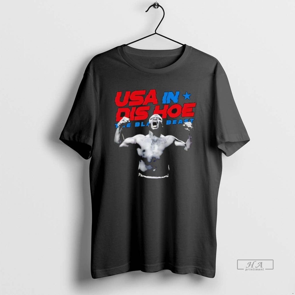 Official Usa Dis Hoe Derrick Lewis Black Beast - Adult & Kids T-Shirts, Sweatshirts & Hoodies apparel design preview 1