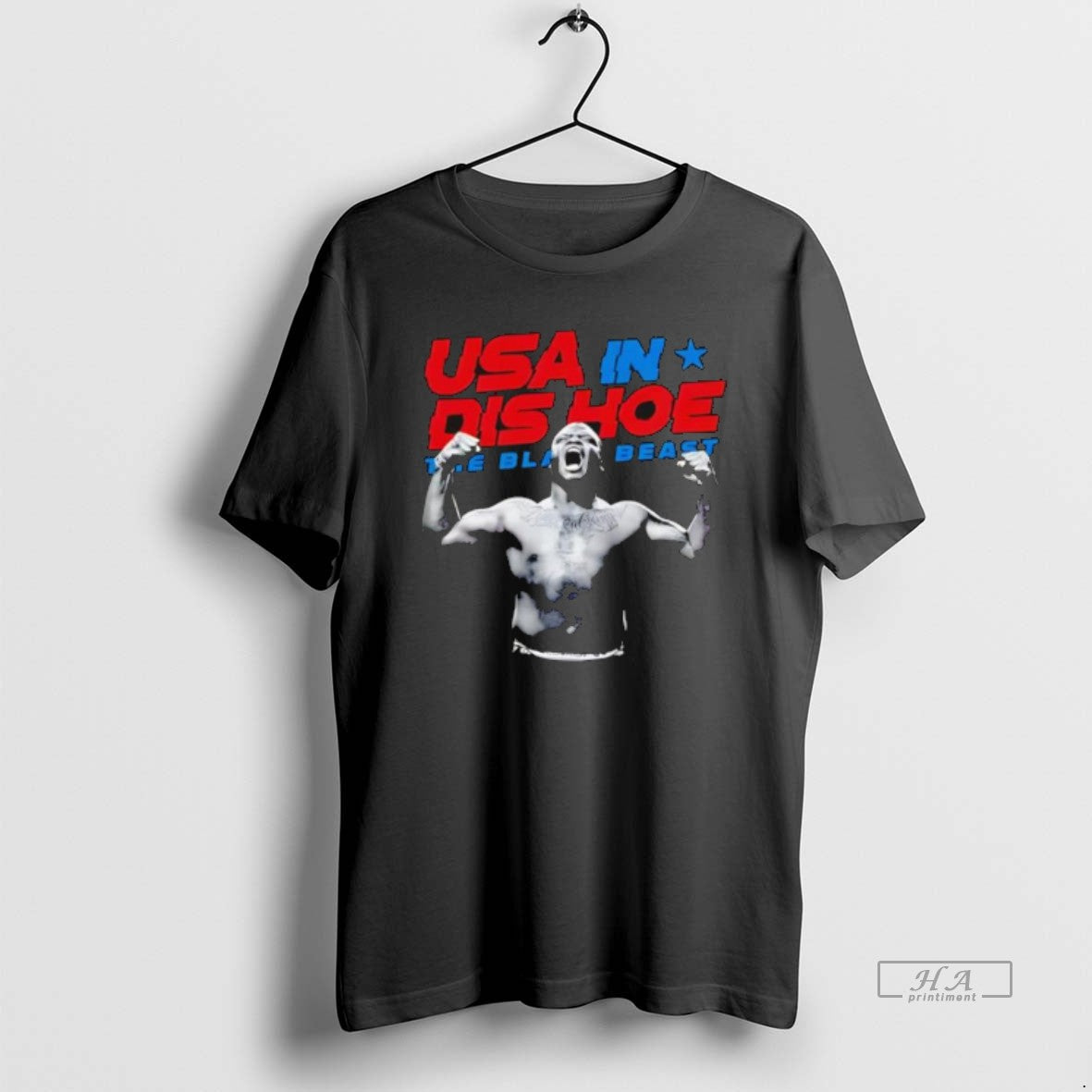 Official Usa Dis Hoe Derrick Lewis Black Beast - Adult & Kids T-Shirts, Sweatshirts & Hoodies apparel design preview 1
