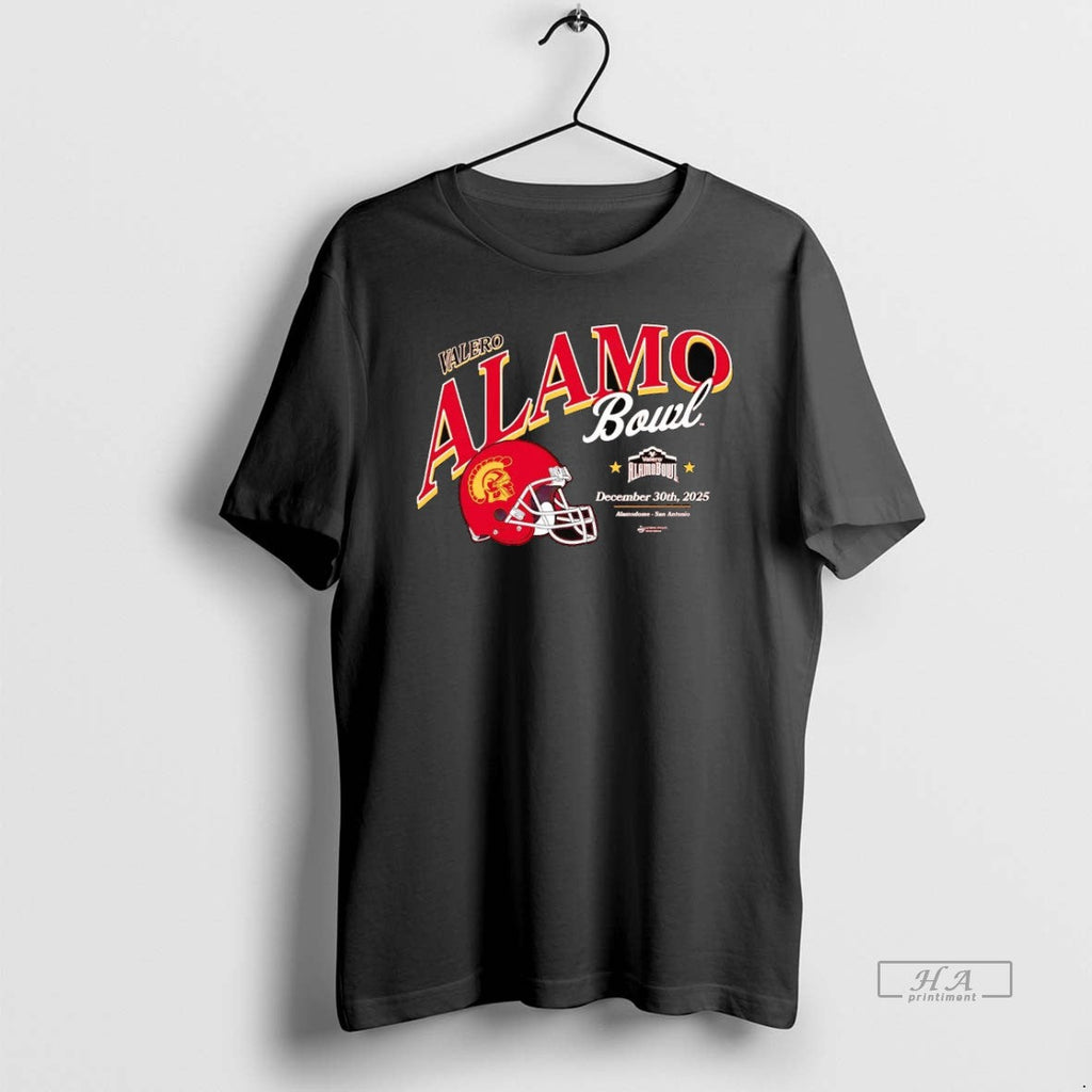Official Usc Trojans 2025 Valero Alamo Bowl Helmet - Adult & Kids T-Shirts, Sweatshirts & Hoodies apparel design preview 1