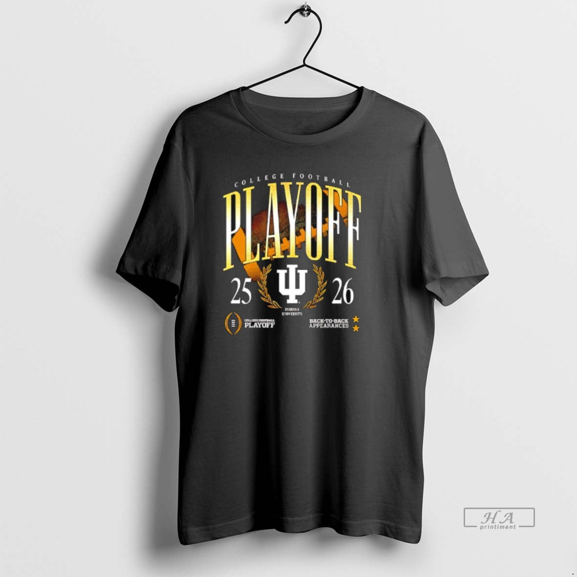 Official University Hoosiers Back Appearances 2025 - Adult & Kids T-Shirts, Sweatshirts & Hoodies apparel design preview 1