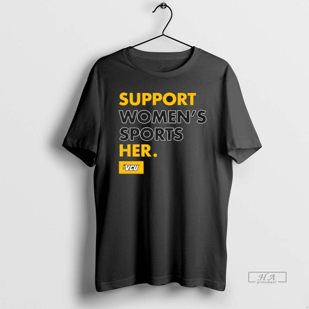 Official Vcu Basketball Support Sports Her - Adult & Kids T-Shirts, Sweatshirts & Hoodies apparel design preview 1