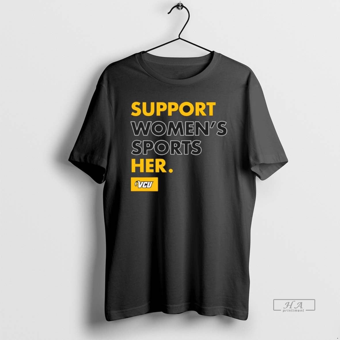 Official Vcu Basketball Support Sports Her - Adult & Kids T-Shirts, Sweatshirts & Hoodies apparel design preview 1