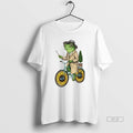 Official Van Gogh Frog Cyclist Cartoon - Adult & Kids T-Shirts, Sweatshirts & Hoodies apparel design preview 1