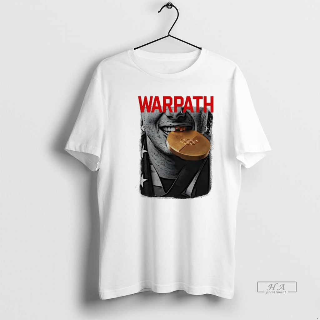 Official Warpath Jack Hughes Golden Smile Garment - Adult & Kids T-Shirts, Sweatshirts & Hoodies apparel design preview 1