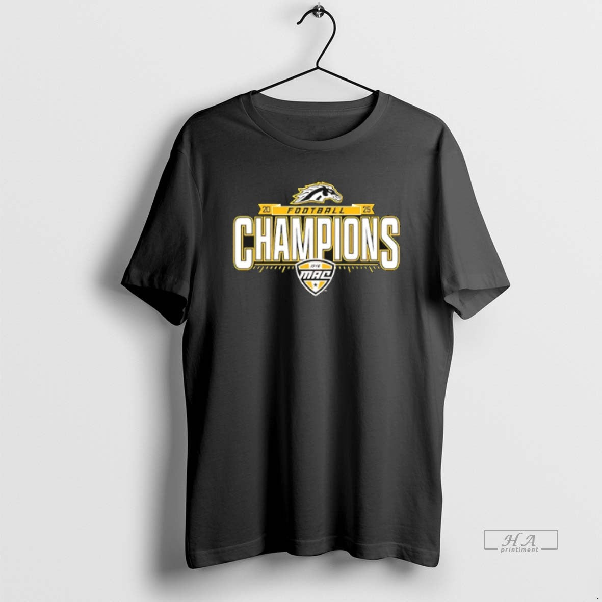 Official Western Michigan Broncos 2025 Mac Football - Adult & Kids T-Shirts, Sweatshirts & Hoodies apparel design preview 1