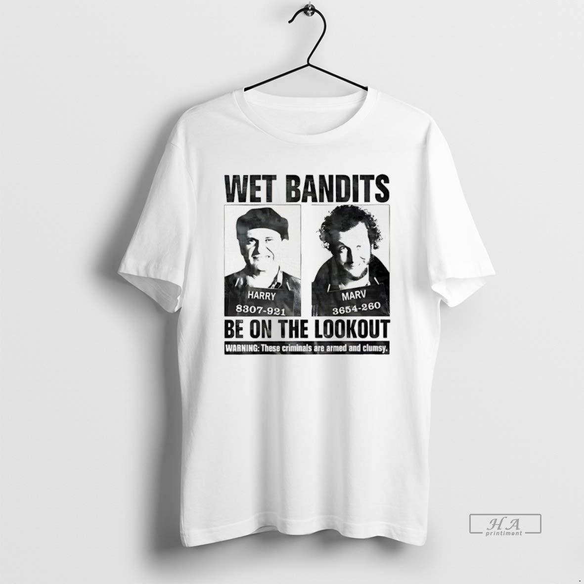 Official Wet Bandits Be Lookout - Adult & Kids T-Shirts, Sweatshirts & Hoodies apparel design preview 1