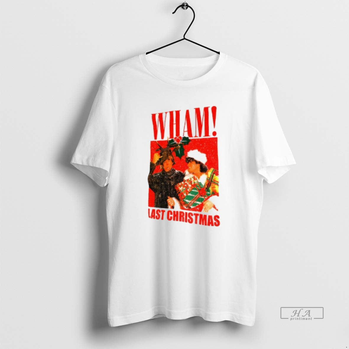 Official Wham Band Santa Claus Last Vintage - Adult & Kids T-Shirts, Sweatshirts & Hoodies apparel design preview 1