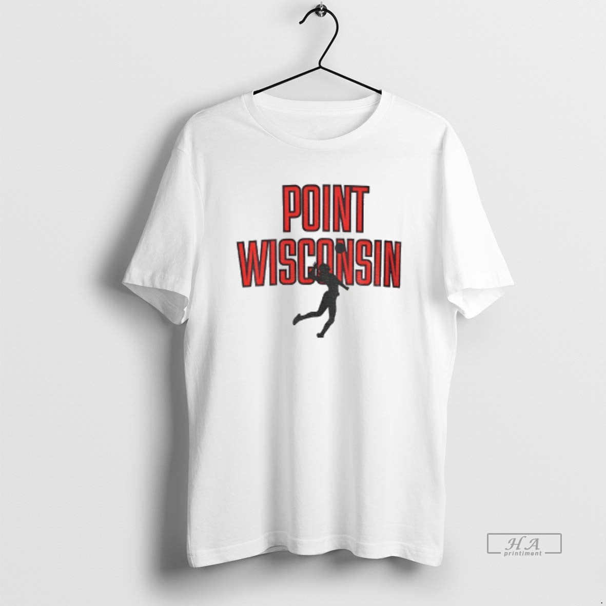 Official Wisconsin Badgers Volleyball Point - Adult & Kids T-Shirts, Sweatshirts & Hoodies apparel design preview 1