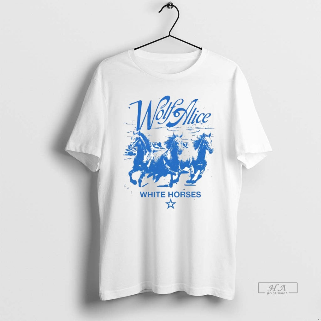 Official Wolf Alice White Horses Circle - Adult & Kids T-Shirts, Sweatshirts & Hoodies apparel design preview 1