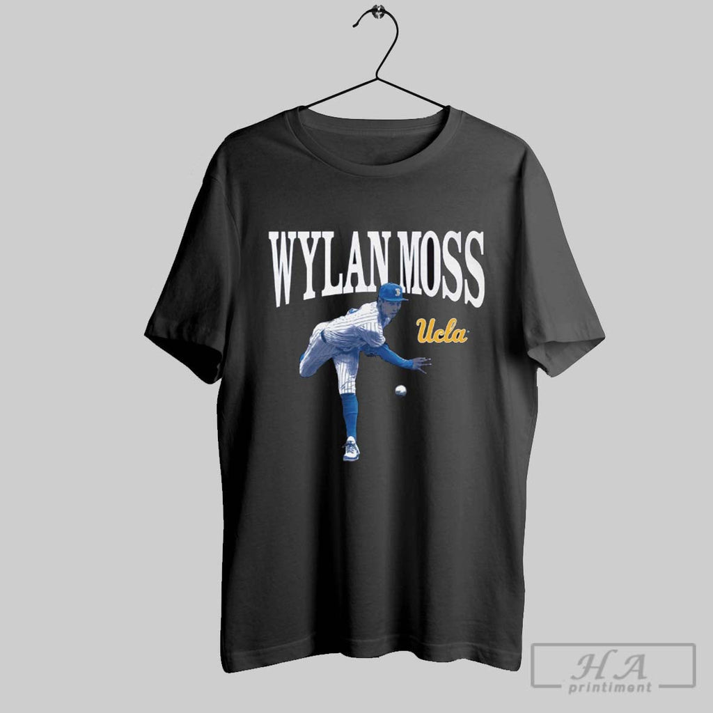 Official Wylan Moss Illustrated Ucla Bruins Baseball - Adult & Kids T-Shirts, Sweatshirts & Hoodies apparel design preview 1