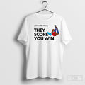 Official Yahoo Fantasy Basketball They Score You Win - Adult & Kids T-Shirts, Sweatshirts & Hoodies apparel design preview 1