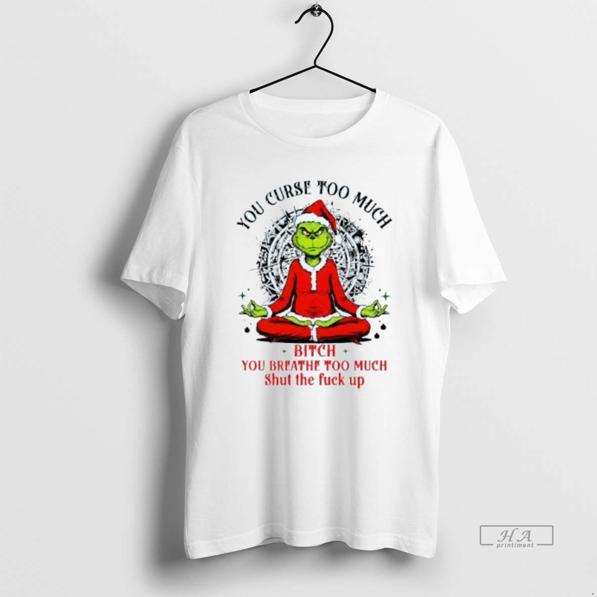 Official You Curse Much Bitch Breathe Too Shut Fuck - Adult & Kids T-Shirts, Sweatshirts & Hoodies apparel design preview 1