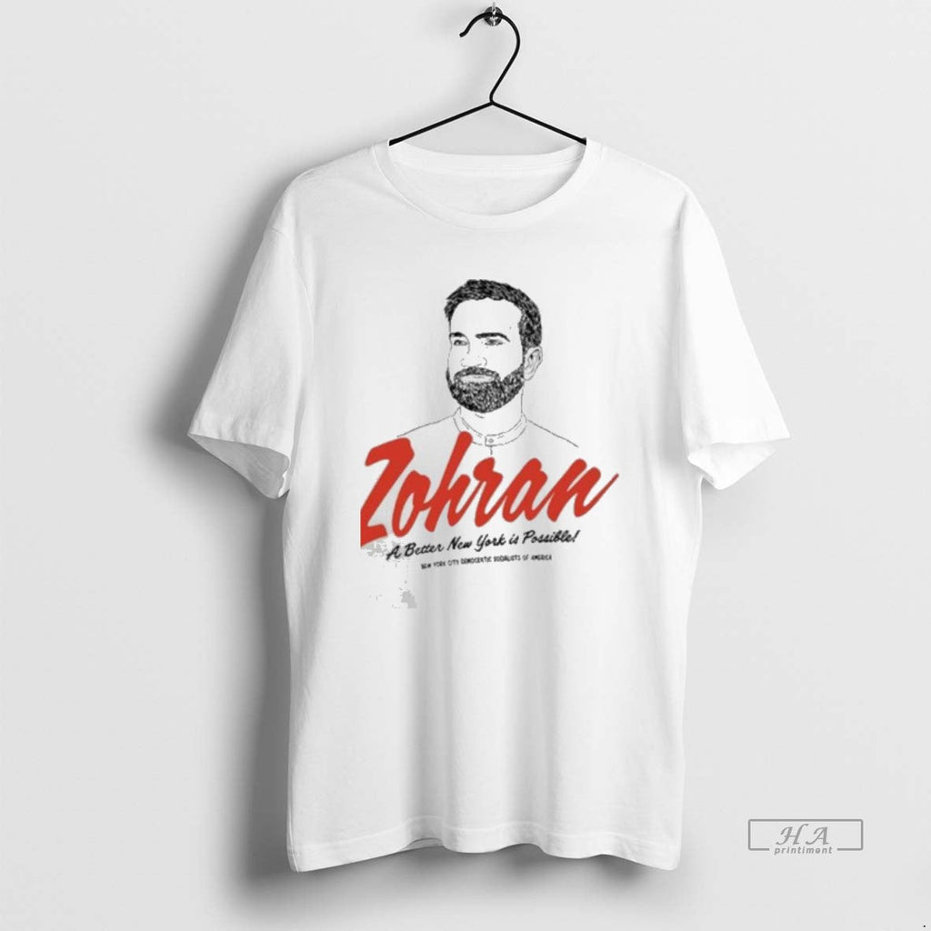 Official Zohran Better New York Is Possible - Adult & Kids T-Shirts, Sweatshirts & Hoodies apparel design preview 1