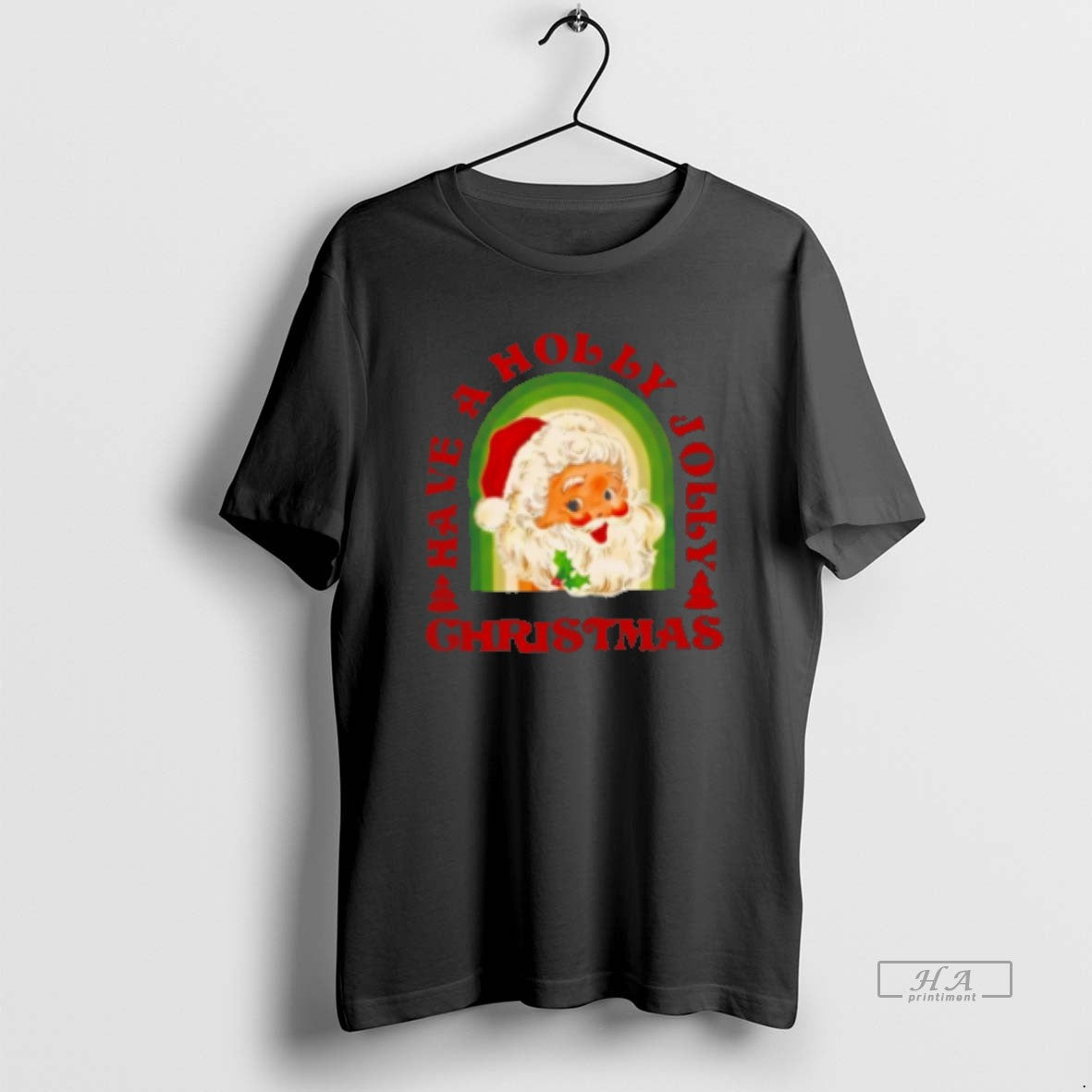 Official Holly Jolly Santa Claus Classic - Adult & Kids T-Shirts, Sweatshirts & Hoodies apparel design preview 1