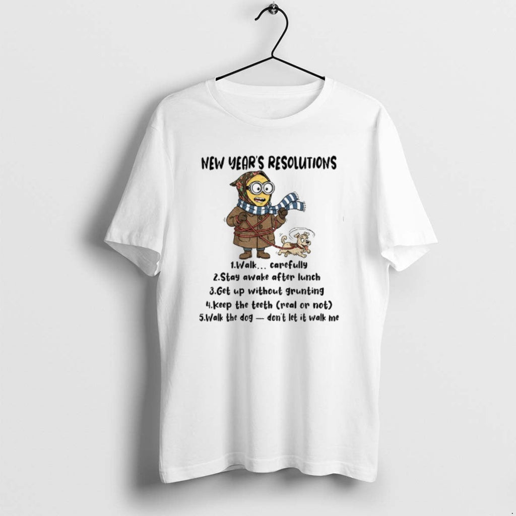 Official New Years Resolutions Walk Carefully Stay - Adult & Kids T-Shirts, Sweatshirts & Hoodies apparel design preview 1