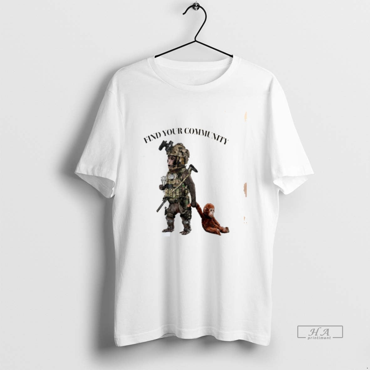 Official To7oyfyh Tactical Punch The Monkey Find Your - Adult & Kids T-Shirts, Sweatshirts & Hoodies apparel design preview 1