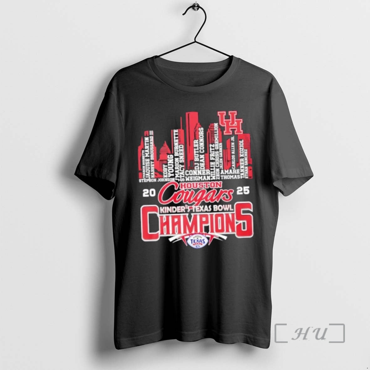 Officials 2025 Kinders Texas Bowl Champions Houston - Adult & Kids T-Shirts, Sweatshirts & Hoodies apparel design preview 1