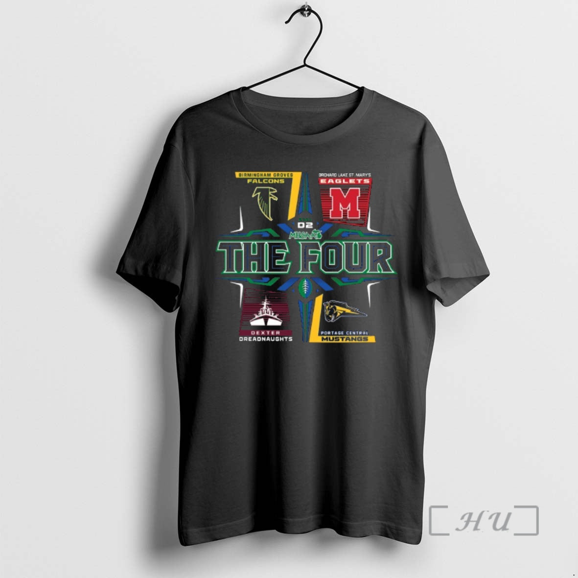 Officials 2025 Mhsaa Football Division 2 Four - Adult & Kids T-Shirts, Sweatshirts & Hoodies apparel design preview 1